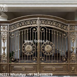 Stylish Front Gate Design Ideas One Side Gate Design No-8100