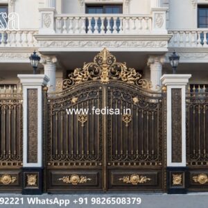 Gate Design Ideas For Village Homes Temple Steel Gate Design No-8145