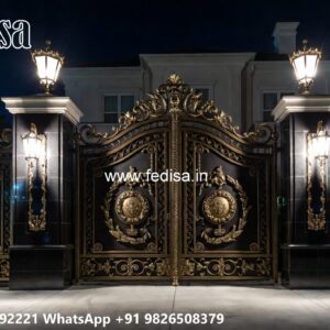 Elegant Wooden Gate Design For Entryways Gate Decoration Design No-8158