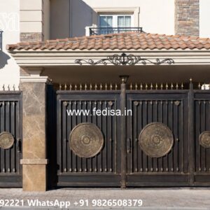 Low Budget Gate Design Ideas Compound Wall Grill Gate Design No-8209