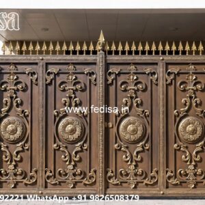 Strong And Stylish Gate Design Ideas Main Wooden Gate Design No-8345