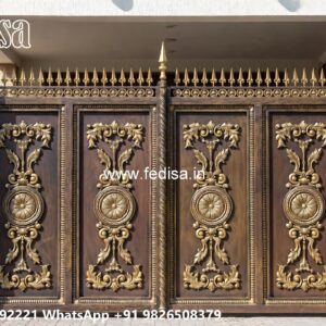 Decorative Gate Design Ideas For Homes Metal Sheet Gate Design No-8346