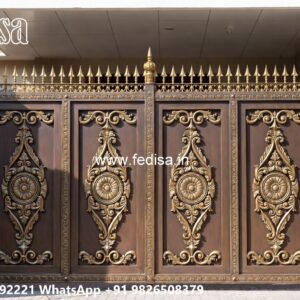 Elegant Gate Design Ideas Collection Iron Gate Flower Design No-8377