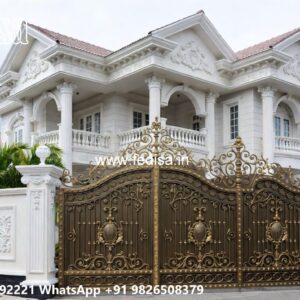 Carved Wooden Gate Design Ideas Single Iron Gate Designs For Indian Homes No-8569