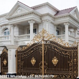 Stylish Metal Gate Designs For Homes Main Gate Design 10 Feet No-8576