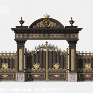 Wooden Garden Gate Design Collection Hollow Pipe Gate Design No-8606