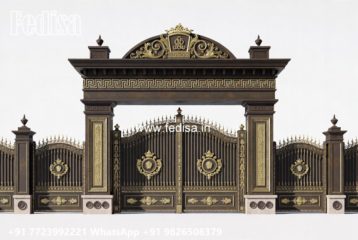 Secure Metal Gate Design Sliding Gate Design 2029 No-8634