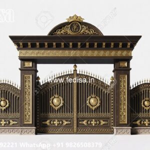 Latest Gate Trends For Homes Steel Maharaja Gate Design No-8687