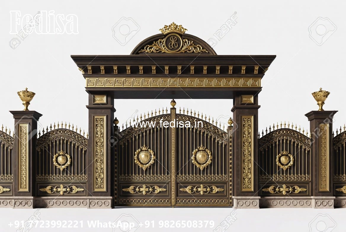 Latest Gate Trends For Homes Steel Maharaja Gate Design No-8687