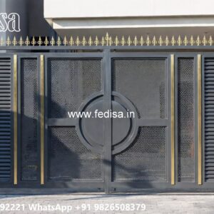 Creative Front Gate Design Ideas 9 Feet Iron Gate Design No-8801