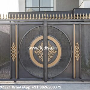 Creative Gate Design Ideas For Entry Steel Loha Mix Gate No-8825