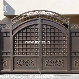 Gate Design Ideas For Village Homes Iron Gate Double Door Design No-8969