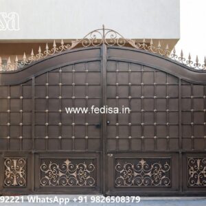 Strong And Stylish Gate Designs For Homes Marble Gate Pillar Design No-8971