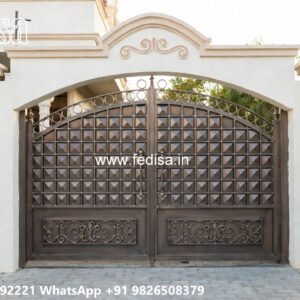 Elegant Wooden Gate Design For Entryways Maharaja Grill Gate No-8982