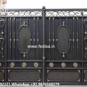Budget Friendly Steel Gate Ideas Simple Boundary Gate No-9039