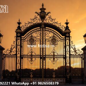 Trendy Gate Styles For Homes Compound Wall Sliding Gate Design No-9148