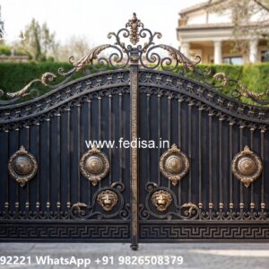Unique Gate Design Ideas For Villas Main Gate Design In Iron Pipe No-9221