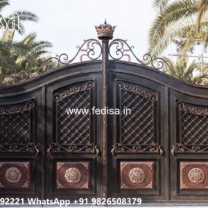 Elegant Gate Design Trends For Homes Lakadi Ka Gate Design No-9287