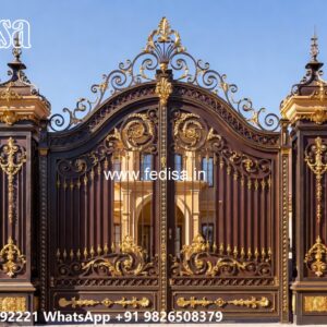 Elegant Wooden Gate Design For Entryways Geometric Gate Design No-9394