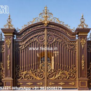 Strong Iron Gate Design Ideas Industrial Factory Gate Design No-9396