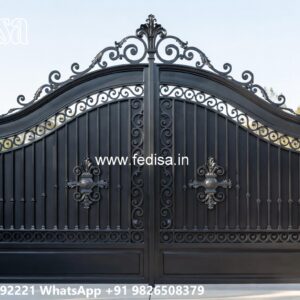 Eye-catching Gate Designs For Front Yard Gi Pipe Main Gate Design No-9413