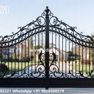 Stylish Outdoor Entry Gate Designs Square Tubing Fence Designs No-9432