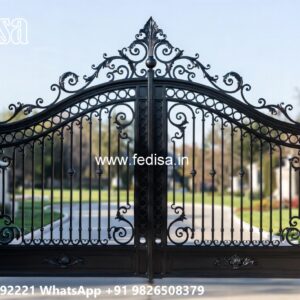 Premium Gate Design Ideas For Bungalows Grill Design Above Main Gate No-9437
