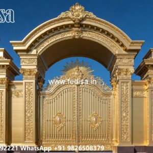 New Main Gate Design Trends Front Wooden Gate Design No-9468