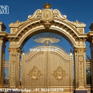 Modern Entry Gate Ideas Round Bar Window Grill Design No-9484