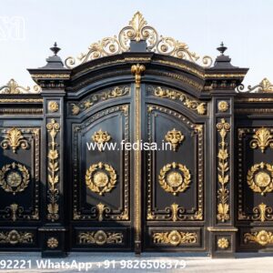 Lohe Ka Gate Traditional Wooden Gate Design For Homes No-9540