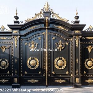 Double Door Grill Gate Design For Main Door Cheap And Stylish Gate Designs No-9603