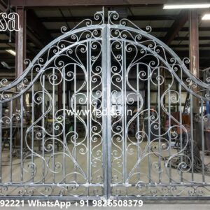 Main Gate Color Design Stylish Entrance Gate Designs No-9619