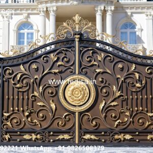 Elegant Wooden Gate Design For Entryways Safety Grill Gate Design For Main Door No-9769