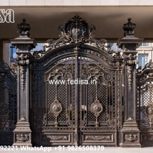 Beautiful Front Gate Ideas Wrought Iron Fence Designs No-9889