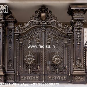 Creative Gate Design Ideas For Villas Lohe Ka Gate Design No-9977