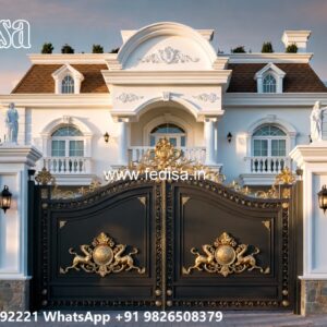 Creative Gate Design Ideas For Houses Iron Sheet Gate Design No-10091