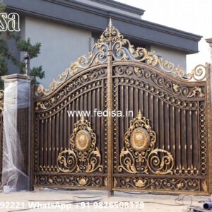 Wooden Main Gate Design For Modern Houses Safety Grill Gate Price No-10176
