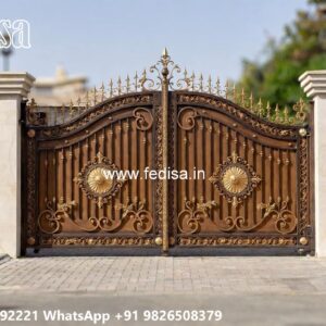 Artistic Gate Design Ideas For Entry Concrete Gate Design No-10196