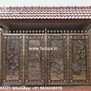 Remote Control Gate Design Inspiration Boundary Wall Grill No-10208