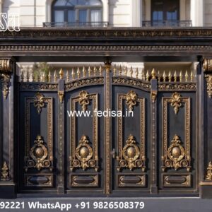 Modern Front Gate Design Styles Main Gate Pillar Design 2030 No-10259