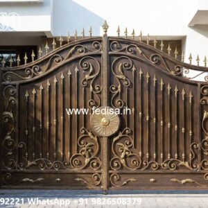 Stylish Front Gate Design Ideas One Side Gate Design No-10535
