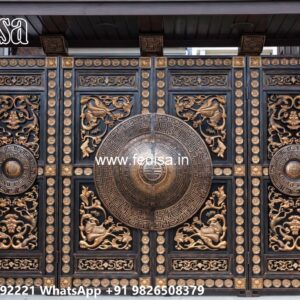 Elegant Wooden Gate Design For Entryways Gate Decoration Design No-10593