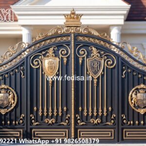 Stylish Gate Design Ideas For Homes Main Gate Upper Shade Design No-10855