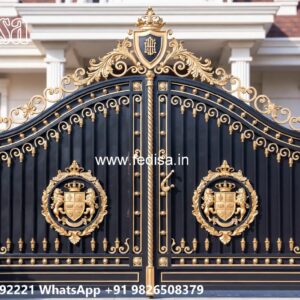 Elegant Front Gate Design Trends Grill Compound Wall No-10886