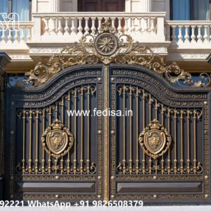 Latest Gate Design Trends In 2033 Round Gate Grill Design No-10978