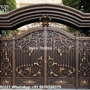 Handmade Wooden Gate Design Ideas Gate And Compound Wall Design No-11001