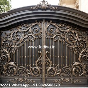 Luxury Wooden Gate Designs For Villas Gate Construction Design No-11002