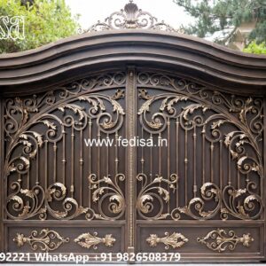 Elegant Wooden Gate Design For Entryways Gate With Wood Design No-11005