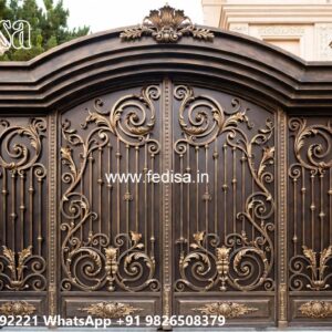 Modern Iron Gate Design Trends Two Door Gate Design No-11009