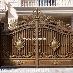 Budget Friendly Steel Gate Ideas Gray Color Gate Design No-11062